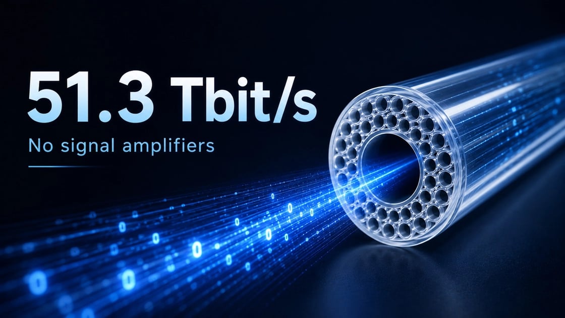 China Achieves 51 Tbps Data Transmission Over 206.5 km Hollow-Core Fiber