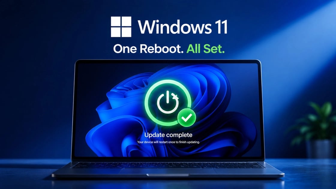Windows K2 : Microsoft vise une mise à jour unique avec un seul redémarrage