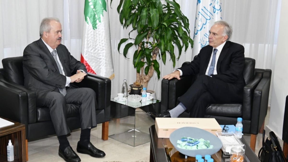 Finance Minister Yassin Jaber Meets Kuwaiti, French Ambassadors and UN Resident Coordinator