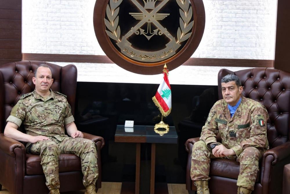 قائد الجيش يبحث مع قائد اليونيفيل تطورات الجنوب وتعزيز التعاون