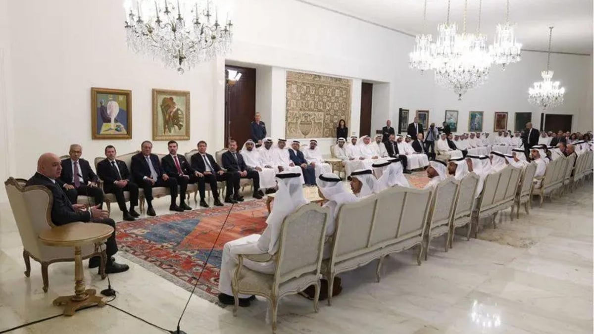 الرئيس عون للوفد الإماراتي: زيارتكم رسالة أمل لنا