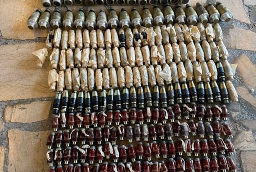 بالصورة: الجيش يضبط ذخائر حربية