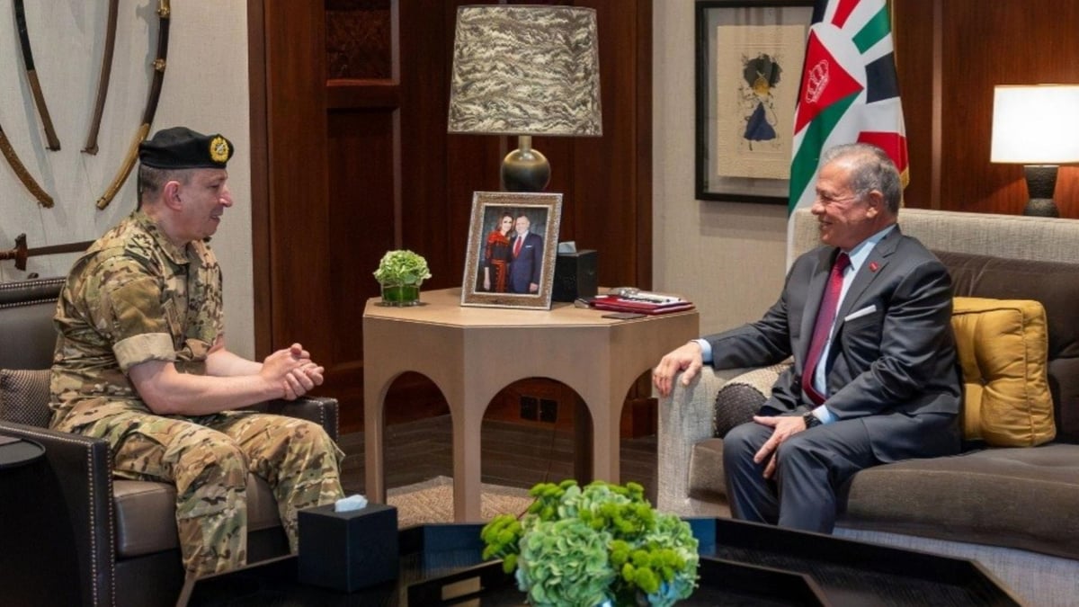 Le roi Abdallah II reçoit le chef d'état-major de l'armée libanaise : Nous sommes aux côtés du Liban