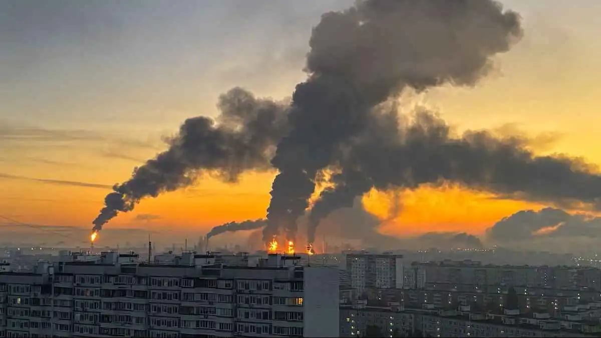 New Ukrainian Drone Attack Targets Russian Oil Refinery in Samara Region
