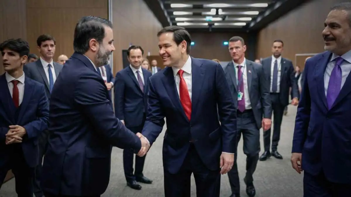الشيباني يبحث مع روبيو استكمال رفع العقوبات عن سوريا