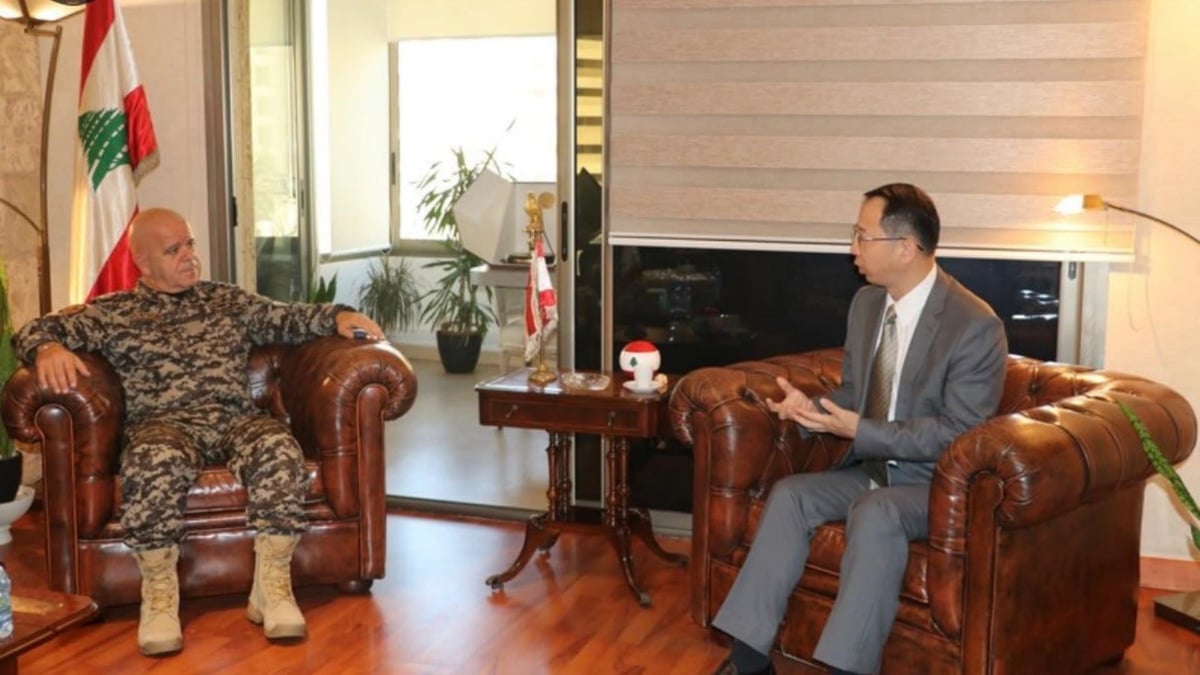 Lounds Discusses Strengthening Security Cooperation with Chinese Ambassador in Beirut
