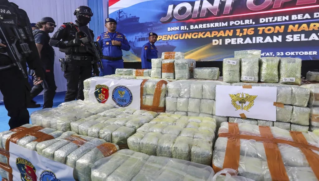 Laboratorio secreto y carga masiva: ¿Cómo frustró Indonesia el mayor contrabando de drogas?