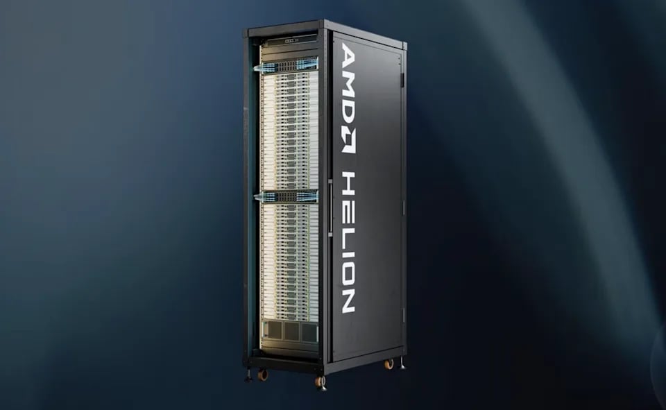 AMD Unveils Helion Rack for AI Agents with 32,768 Cores