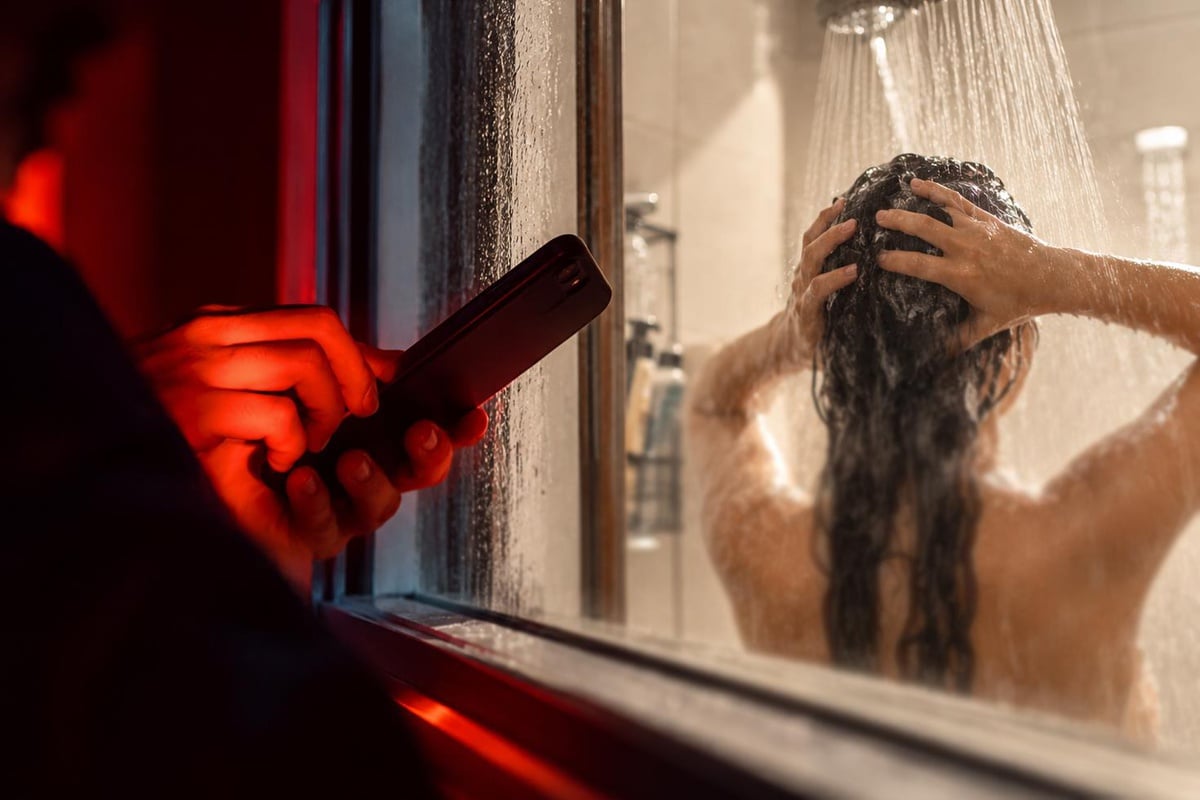 He Filmed Her Showering, Then Did It Again And Again