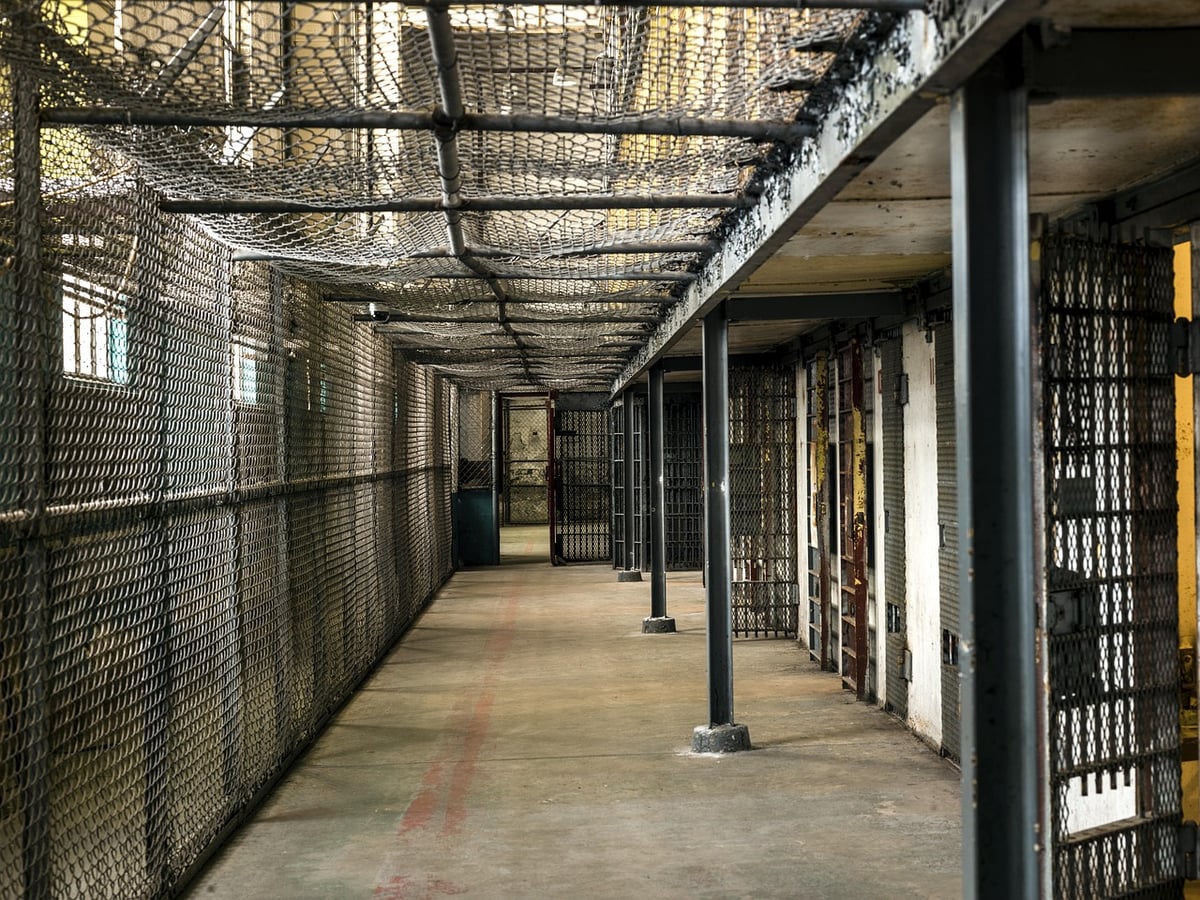 jail, cell, prison cell, prison wing, tract, iron door, maximum security prison, west virginia state prison, moundsville, west virginia, usa, america, north america, northern states, grid, carol m highsmith, jail, jail, jail, jail, jail