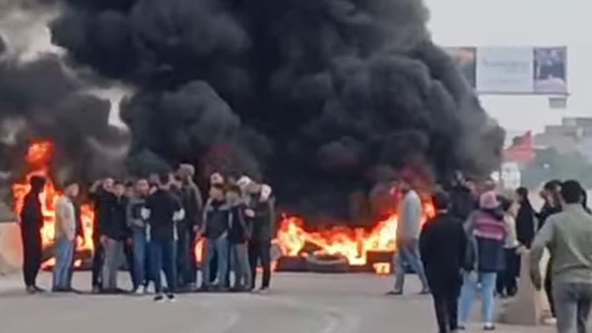 Жители Хош аль-Хримы перекрыли дорогу Мардж-Джаббинин в знак протеста против переноса школы