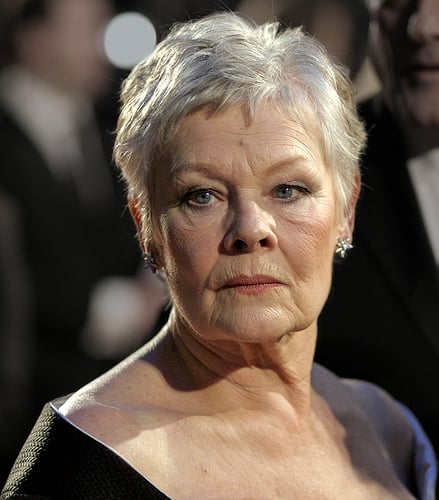 Judi Dench at the BAFTAs at the Royal Opera House in London.