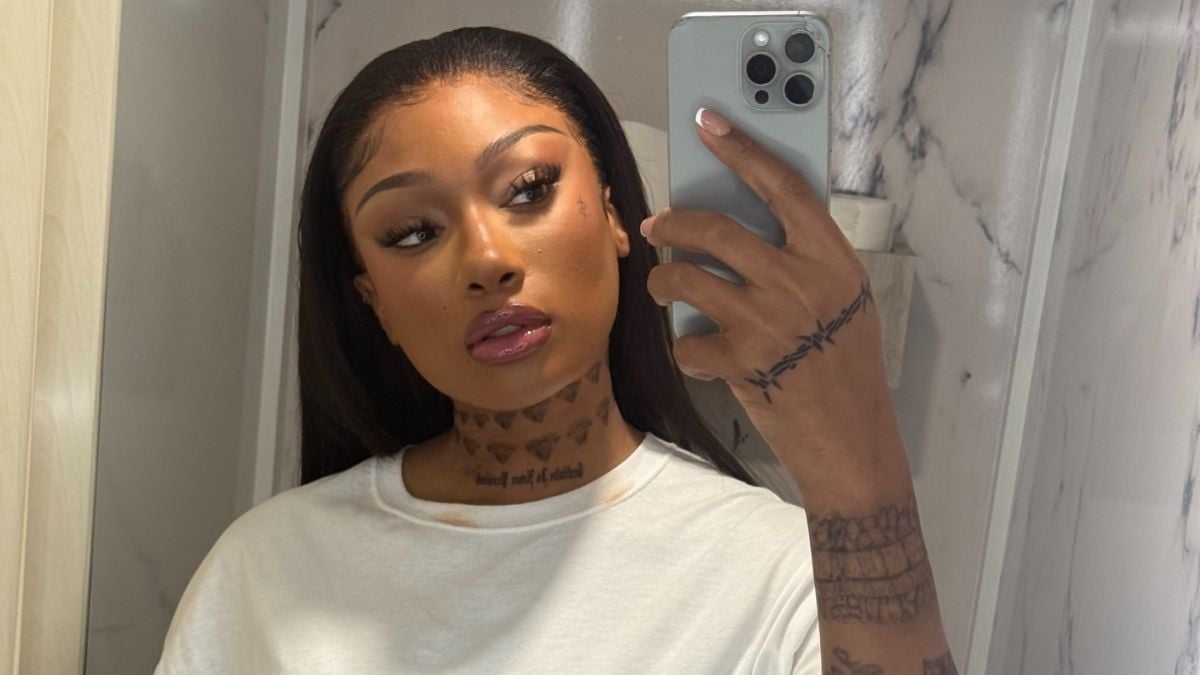 Megan Thee Stallion debuts 'Thin Ice' in cutout-heavy black playsuit