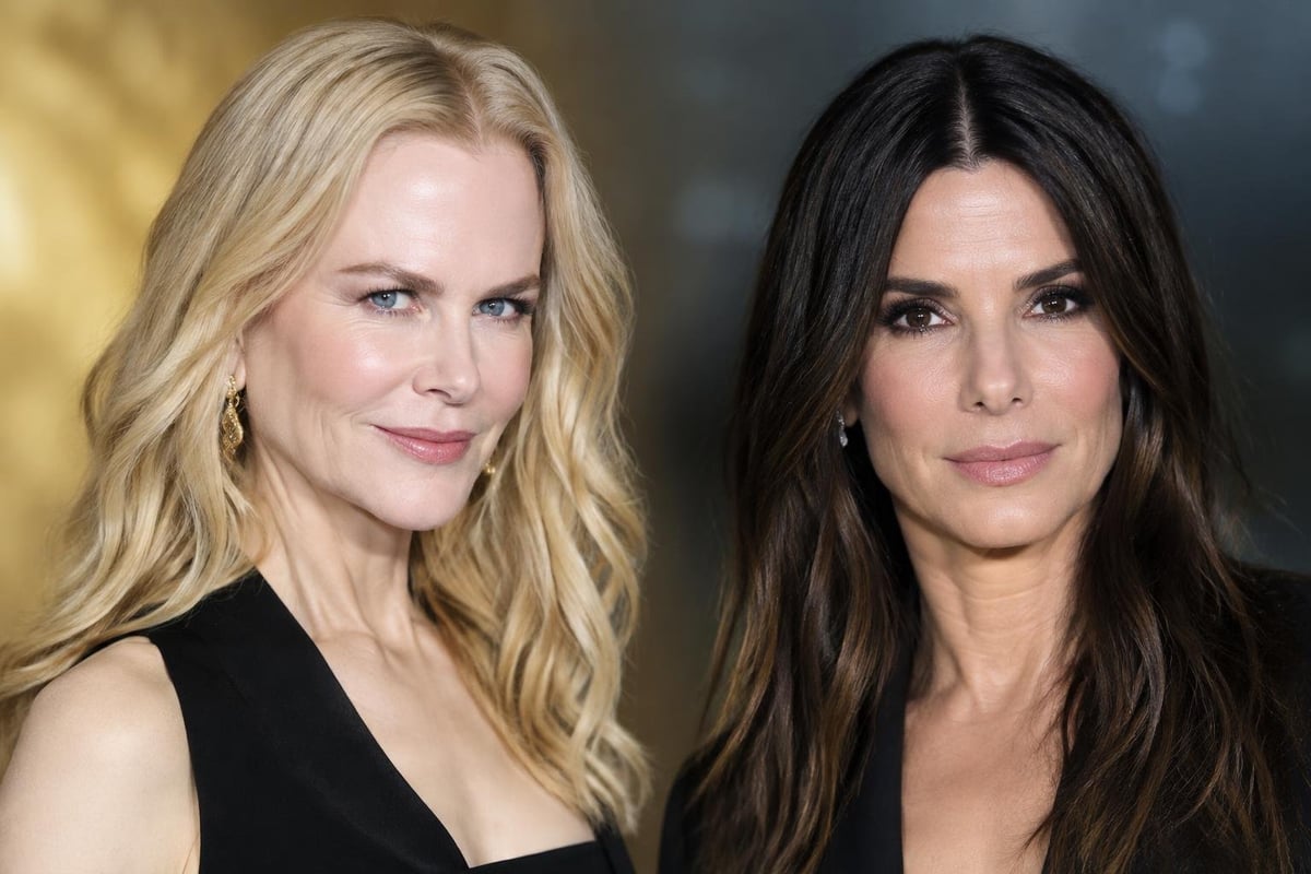 super realistic Nicole Kidman and Sandra Bullock
