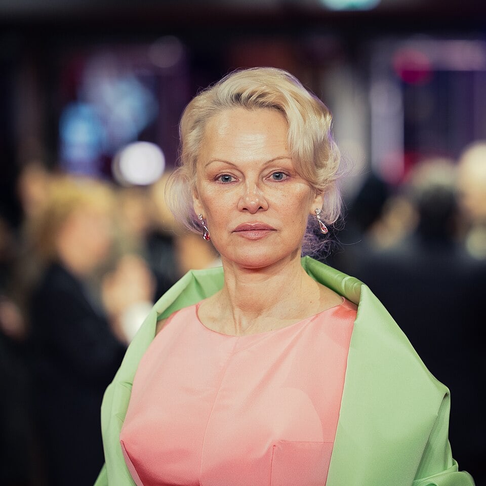 Actress Pamela Anderson at the 2026 Berlin International Film Festival