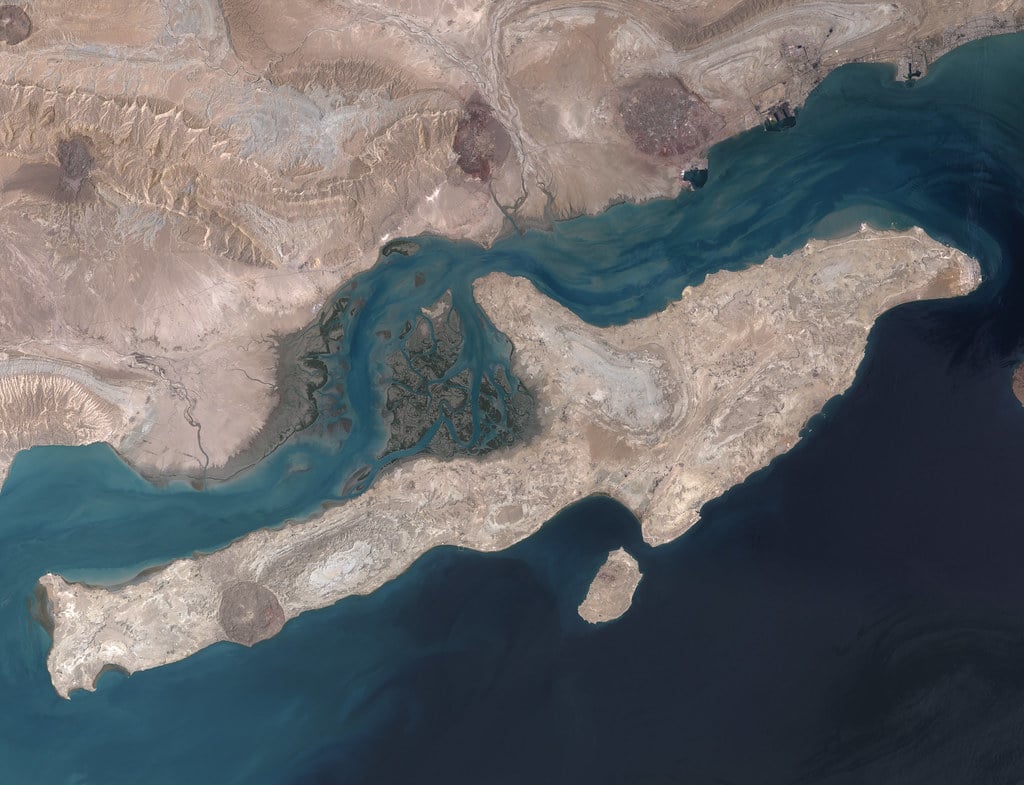 Released to Public: Qeshm Island in Persian Gulf (NASA)
