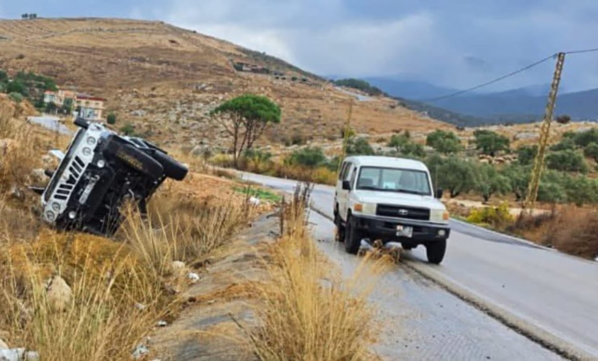 UNIFIL Vehicle Slides on Hasbaya-Rashaya Road Without Injuries