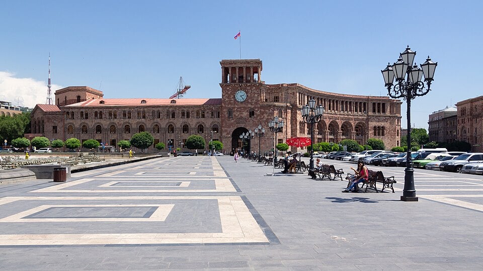 Government House. Government of Armenia. Republic Square. Yerevan, Armenia.