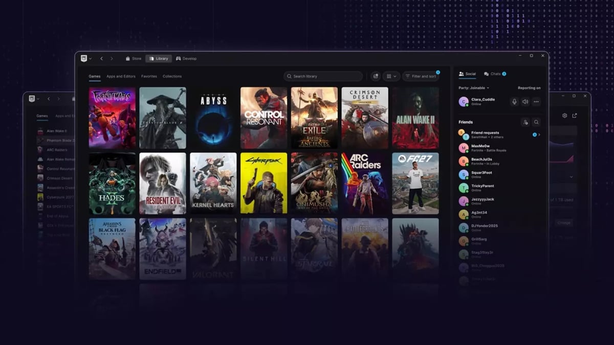 Launcher Epic codé par IA : démarrage plus rapide que Steam