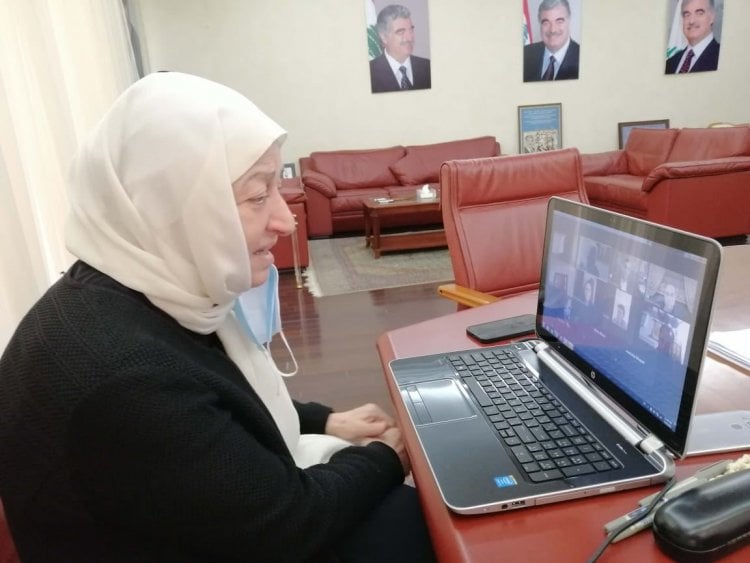 بهية الحريري تبحث مع جامعات صيدا في تحديات التعلم عن بعد ً