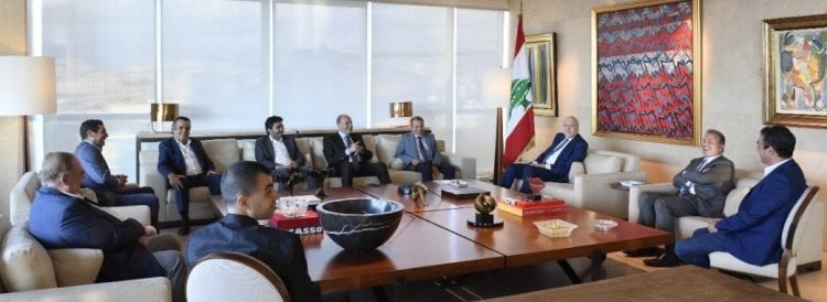 وفد من تكتل لبنان القوي برئاسة باسيل زار ميقاتي واتفاق على التعاون البناء مع الحكومة في المجلس النيابي