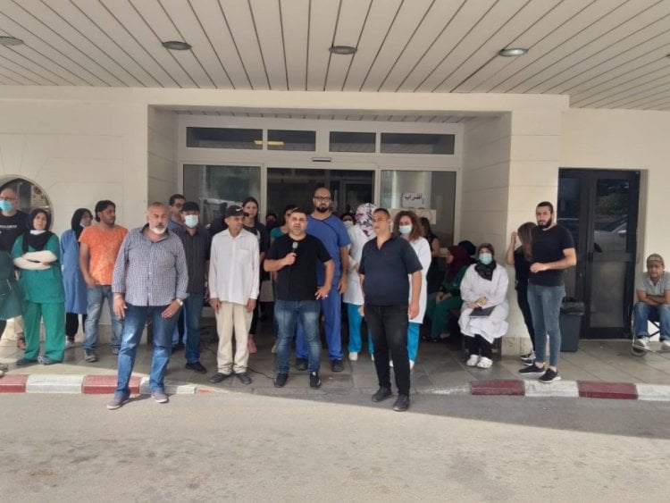 موظفو مستشفى صيدا الحكومي واصلوا اضرابهم واعتصام للمطالبة بصرف مستحقاتهم المتأخرة