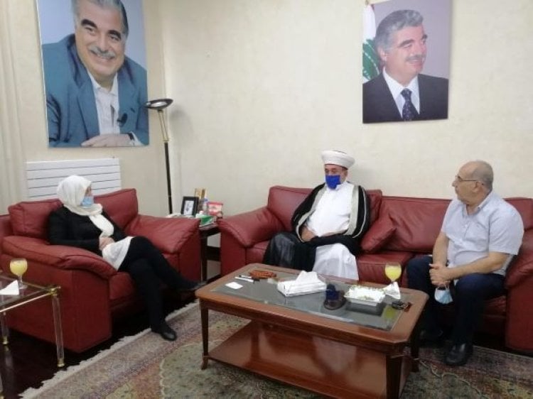 الحريري تمنت التوفيق للقائد الجديد للجنوب في قوى الأمن وعرضت للمستجدات مع المفتي سوسان