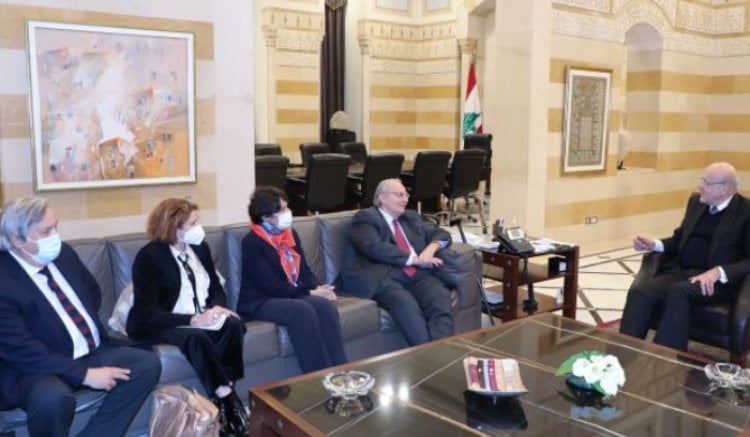 ميقاتي استقبل وفدا فرنسيا وعرض مع أولوسوي تحضيراته لزيارة تركيا