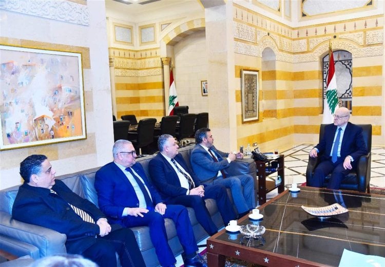 الرئيس ميقاتي استقبل وفد التحالف اللبناني للحوكمة الرشيدة في الصناعات الإستخراجية