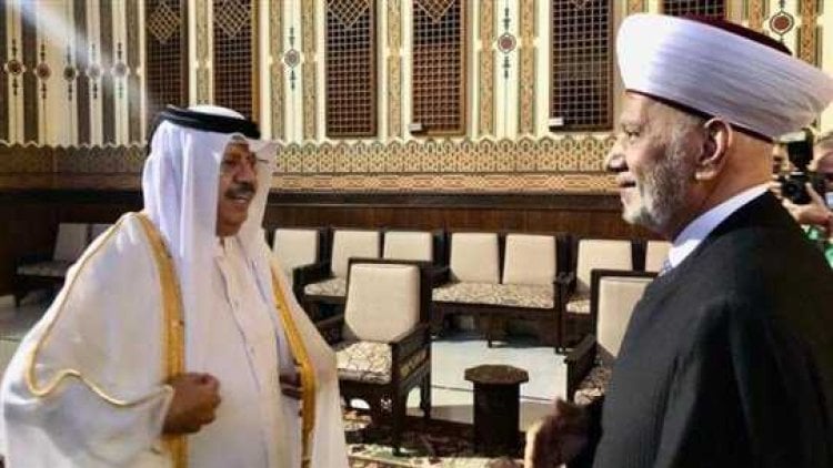 المفتي دريان عرض التطورات وتعزيز التعاون مع السفير القطري