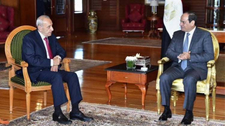بري أبرق للرئيس المصري مهنئاً بمناسبة ذكرى ثورة الثلاثين من تموز