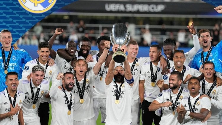 ريال مدريد بطلاً لكأس السوبر الأوروبية على حساب فرانكفورت